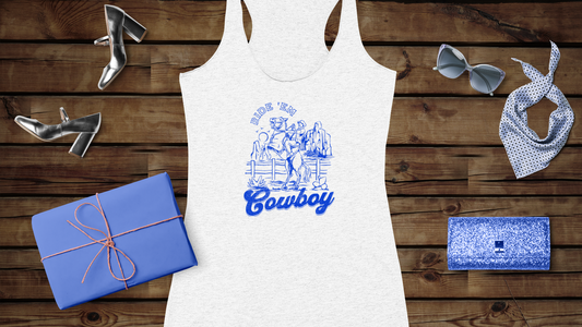 Ride ‘Em Cowboy - Women's Ideal Racerback Tank