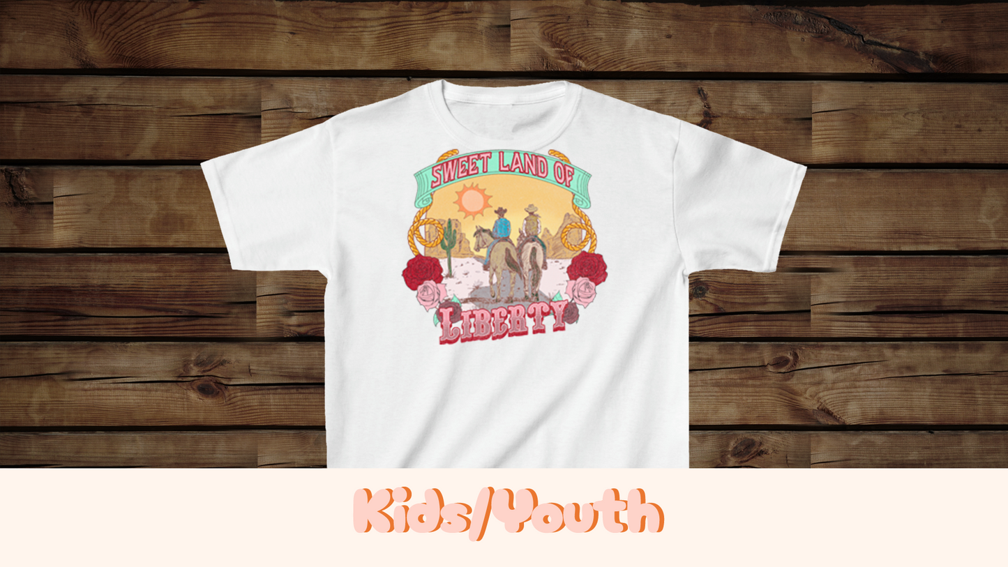 Sweet Land of Liberty - Kids Heavy Cotton™ Tee