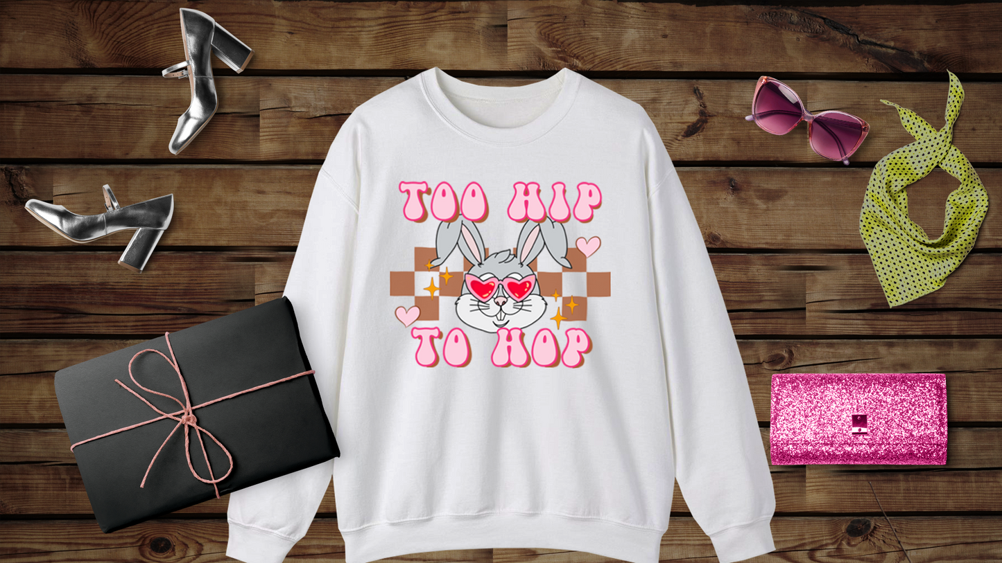 Too Hip To Hop - Unisex Heavy Blend™ Crewneck Sweatshirt